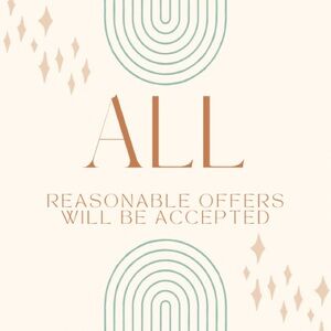 All reasonable offers will be accepted!